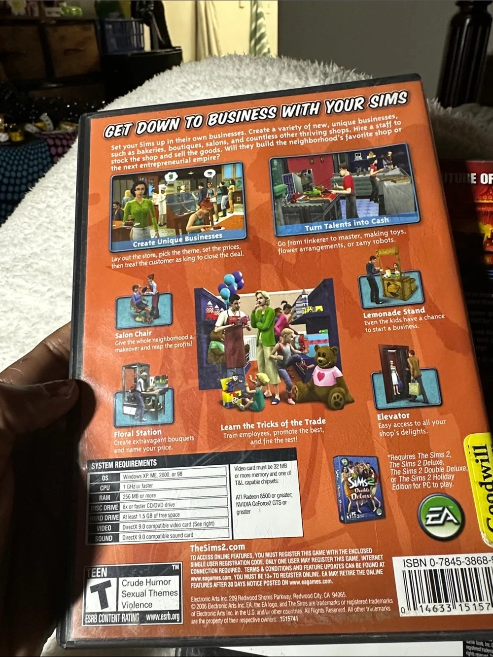 The Sims 2: Open for Business PC Game and PROJECT SNOWBLIND game-used